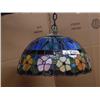 Image 1 : Used tiffany style leaded glass lamp