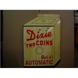 Old sign shape like a washer