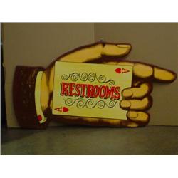 Very handy sign (Restrooms)