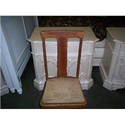 Oak chiar mohair seat