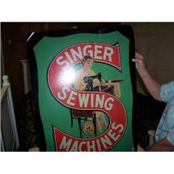Singer sewing mach metal sign 35x25