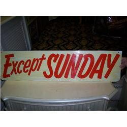 Except Sunday 9x36