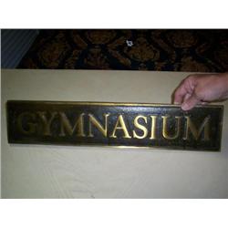 Heavy metal Gymnasium sign