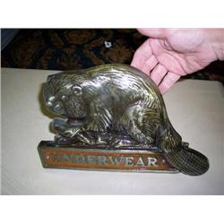plastic underware w/ beaver sign