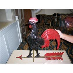 mtal chicken weather vane