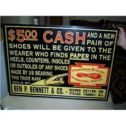 $5.00 cash metal sign 21x30