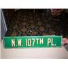 Image 1 : 107th st sign metal