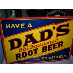 Dad's root beer metal sign 27x19