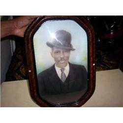 Old Picture Bowled glass 12x18