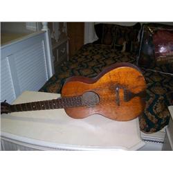 Older wooden guitar