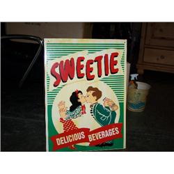 Sweetie beverage tin sign 27x20