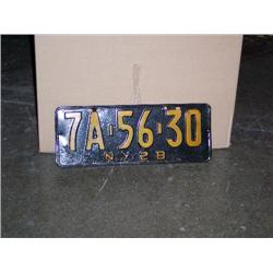 NY license plate 28