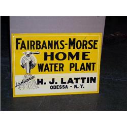 Fairbanks tin sign 14x20