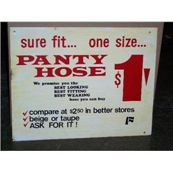 Panty hose sign 15x19