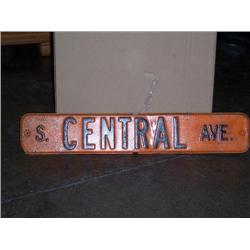 So Centeral ave sign metal 30x6