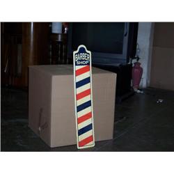 Barber pole sign 29x6