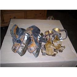Pair of ice skates & roller skates