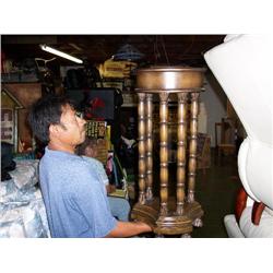 Round fern stand 6 legs on base 30x12