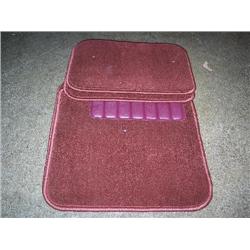 New burgandy car mats set 4pc