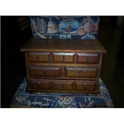 3 drawer Jewerly box walnut