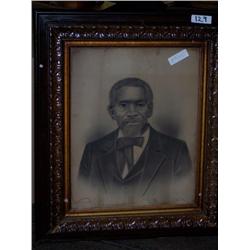 Mayhogany picture frame old man 24x29