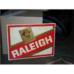 Raliegh tin sign 23x17