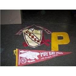 Pitcher vest, 2 banners, P