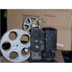Old movie projector & reels