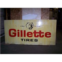 Gillette tires sign metal 96x46