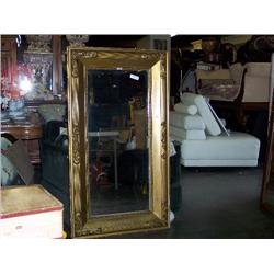 Gold leaf mirror 51x29 fair condition