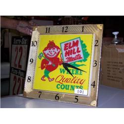 Elm hill meat clock 16x16