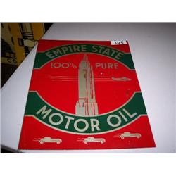 Empire state motor oil sign 18x14