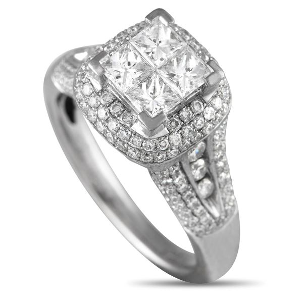 Gregg Ruth 18K White Gold 1.85ct Diamond Ring
