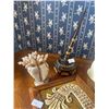 Image 2 : Beautiful Hand Made Crib Board w/ Decorative Pen Ivory Elephant & More