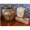 Image 3 : Decorative Hand Carved Fruit Bowl w/ Indigenous Pottery & More