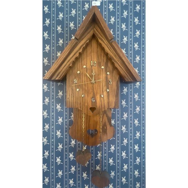 Vintage Wall Clock 9x17