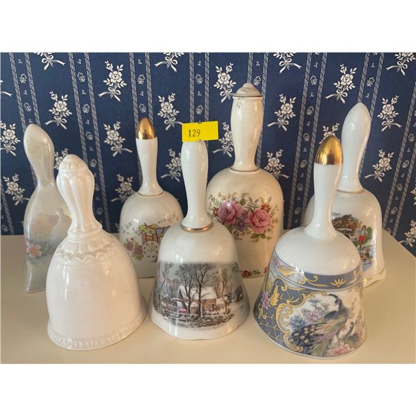 6 Decorative Collectable Bells