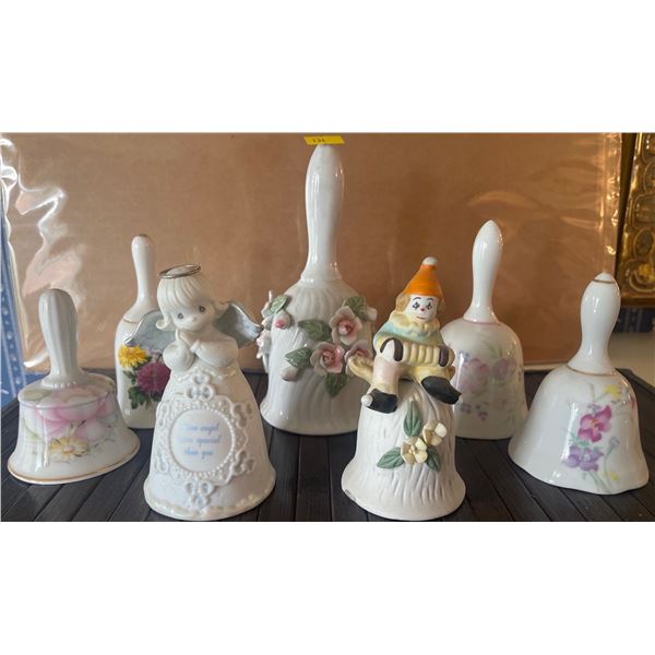 Assorted Decorative Bells & More Precious Moments Happy Clown