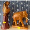 Image 1 : Hand Carved Zoo Figurines