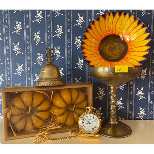 Fall Colored Collectables Pumpkin Candles Candy Dish & More