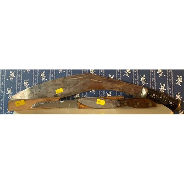 Trapper Essentials Hunting Machete Filet Knife & More