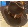 Image 4 : Heavily Feathered Rodeo Hat Indiana Jones Leather Hat w/ Whip & More