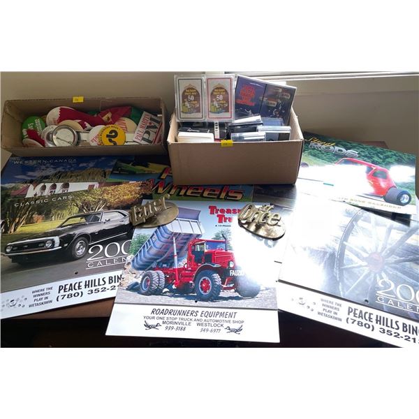 Assorted Playing Cards w/ Vintage Calenders & More