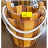 Image 2 : Collection of Wood Decor Accents Trivets Planters & More