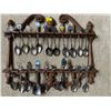 Image 2 : Souvenir Spoons w/ Decorative Display Units 16x18