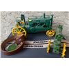 Image 1 : Vintage John Deer Miniature Trackers w/ 3 Matching Belts