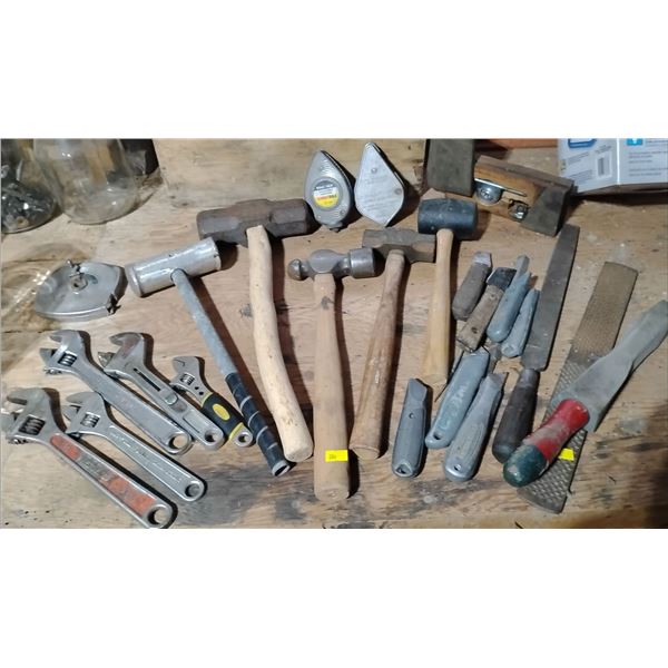 Hand Tool Collection Sledge Hammers Wrenches & More