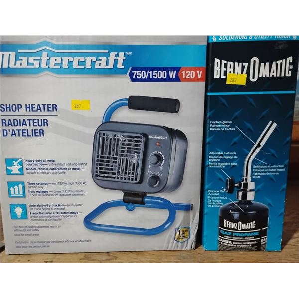 New Alternate Heat Sources Bernzomatic Torch/ Solder Kit w/ Electric Heater