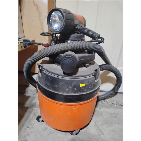 Shop Vac w/ Black + Decker Work Light