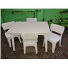 Image 1 : Handmade Children's Table & Chair Set 36x22x32